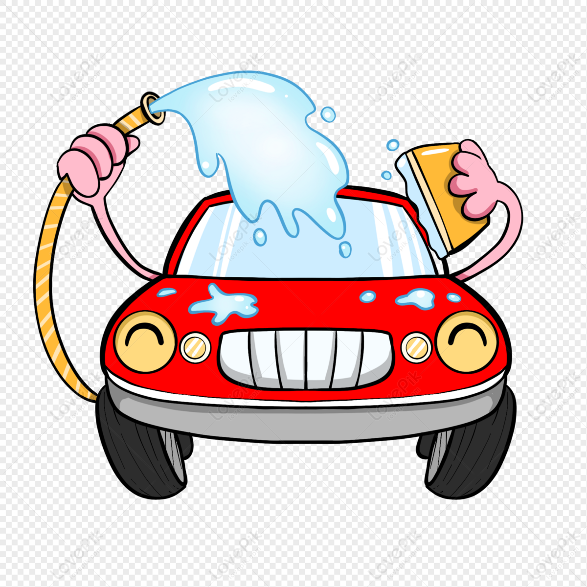 Cute Naughty Cartoon Car Wash Car PNG Image Free Download And Clipart Image  For Free Download - Lovepik | 401743481