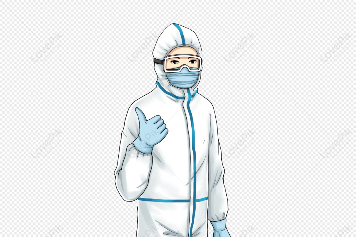 Doctor Wearing Protective Clothing Thumbs Up PNG Transparent And Clipart  Image For Free Download - Lovepik | 401682326