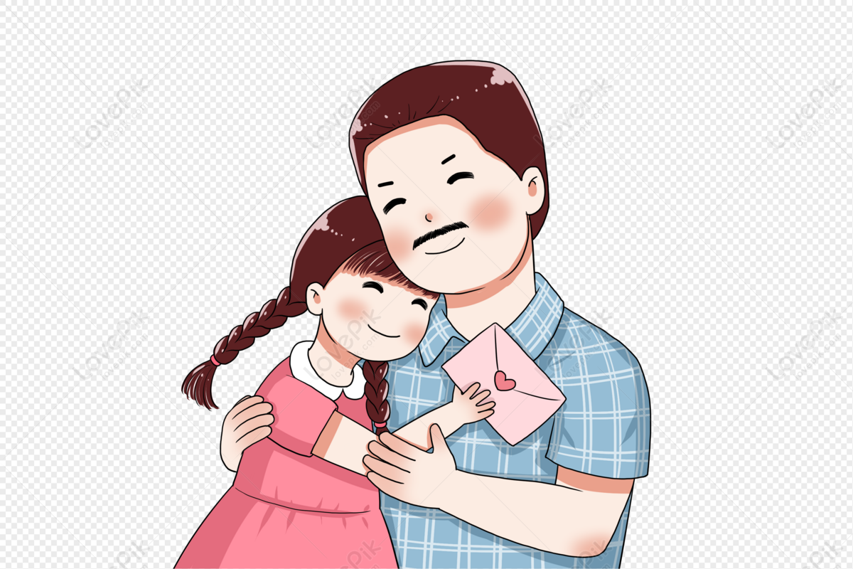 Padre E Hija Abrazándose Juntos PNG Imágenes Gratis - Lovepik