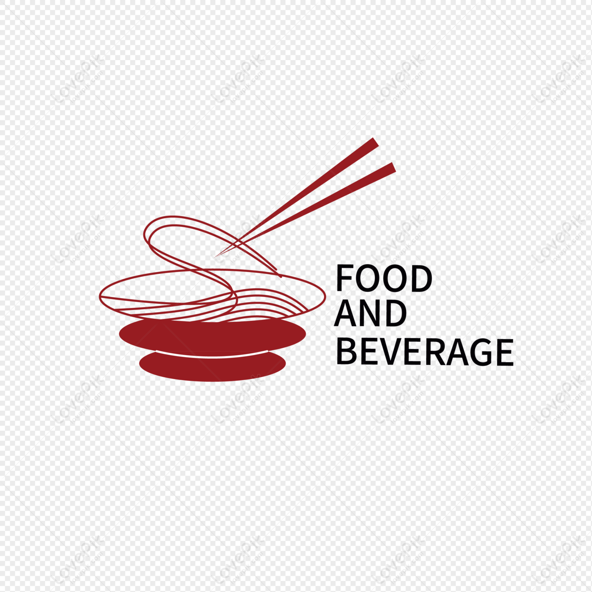 Food logo, noodles, logo, concise png free download