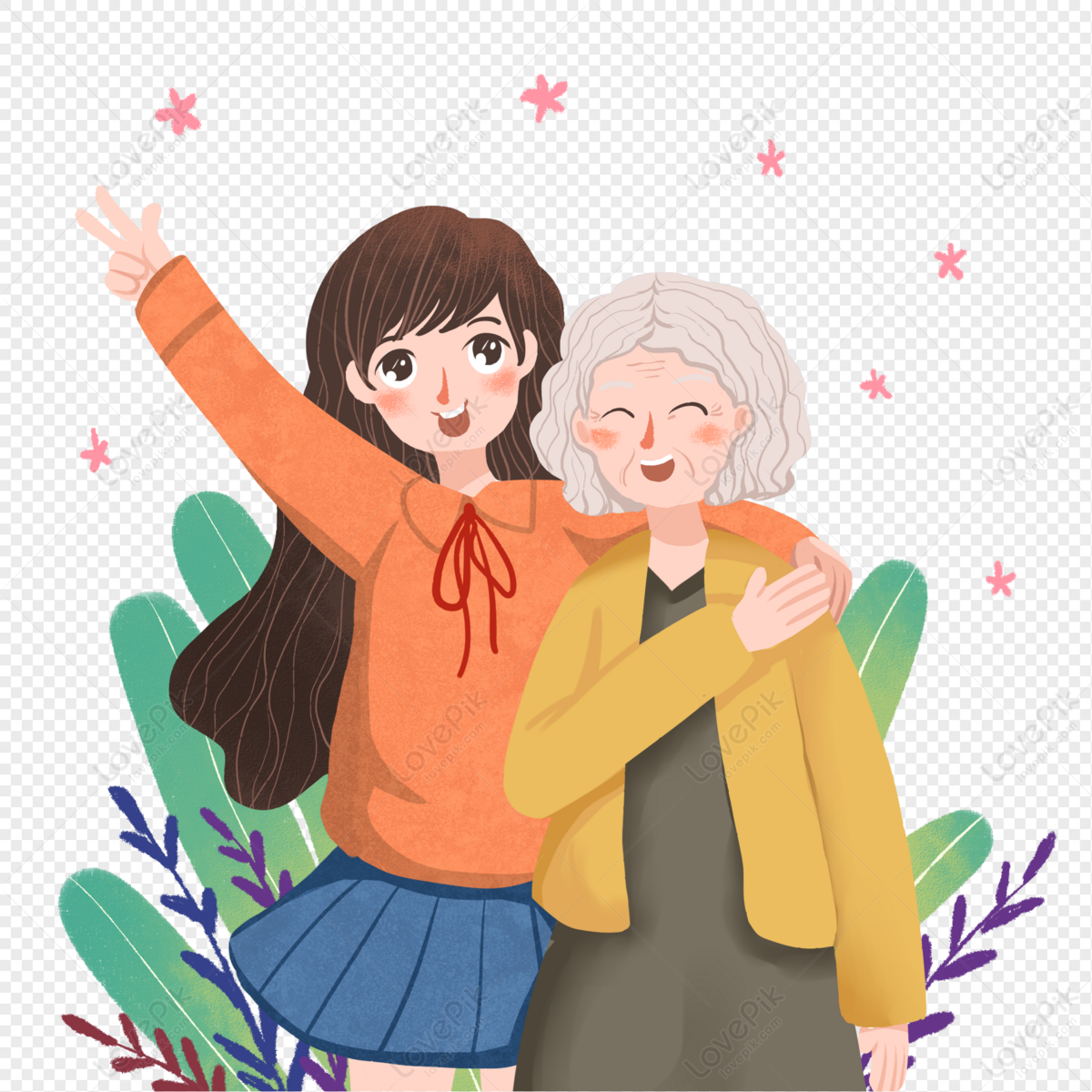 Как нарисовать бабушку аниме