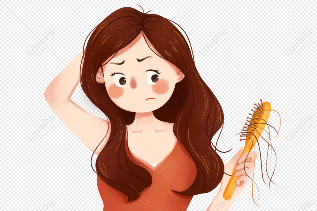 Hair Loss Girl PNG Transparent Image And Clipart Image For Free Download -  Lovepik | 401759187