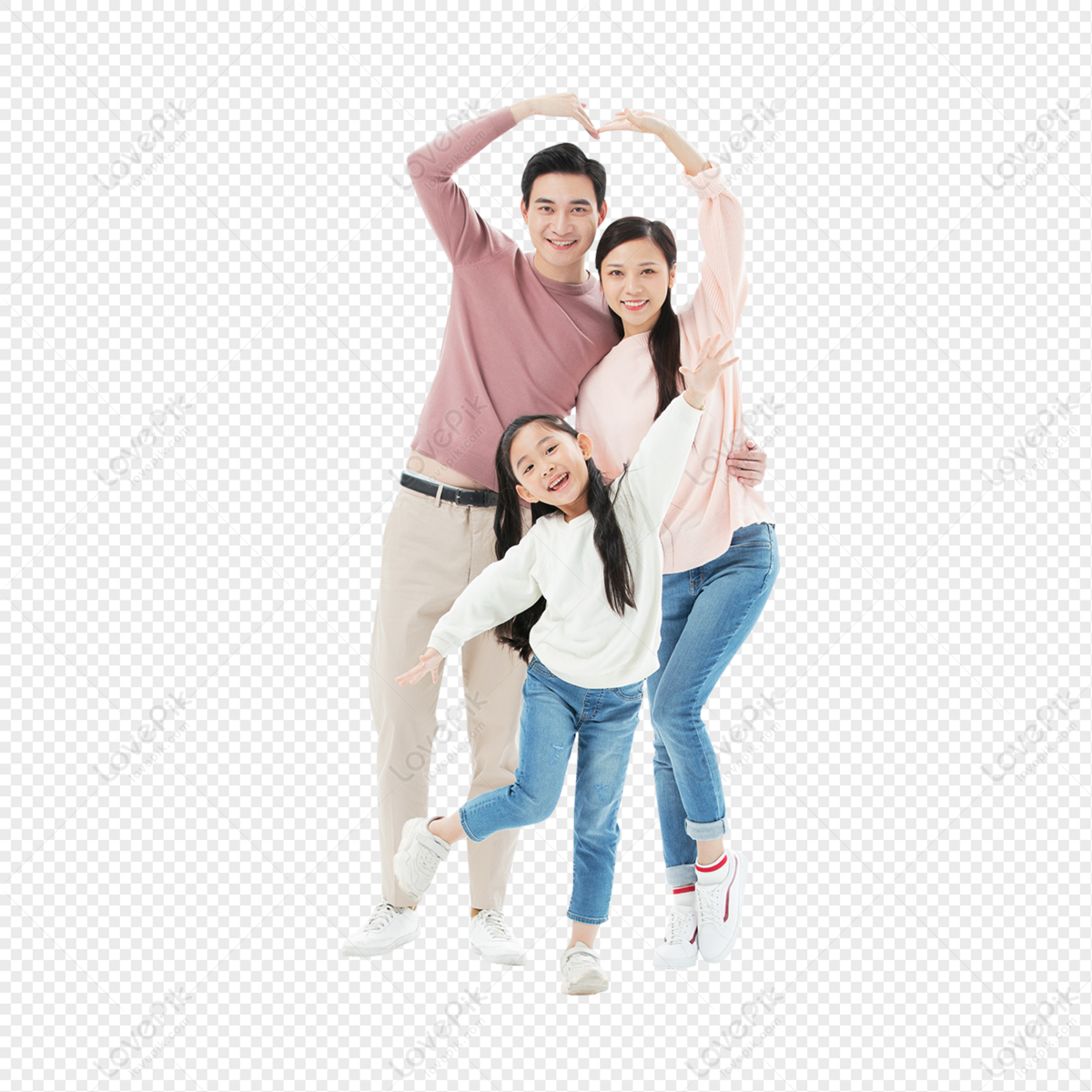Happy Family Of Three PNG Transparent Background And Clipart Image For Free  Download - Lovepik | 401667610