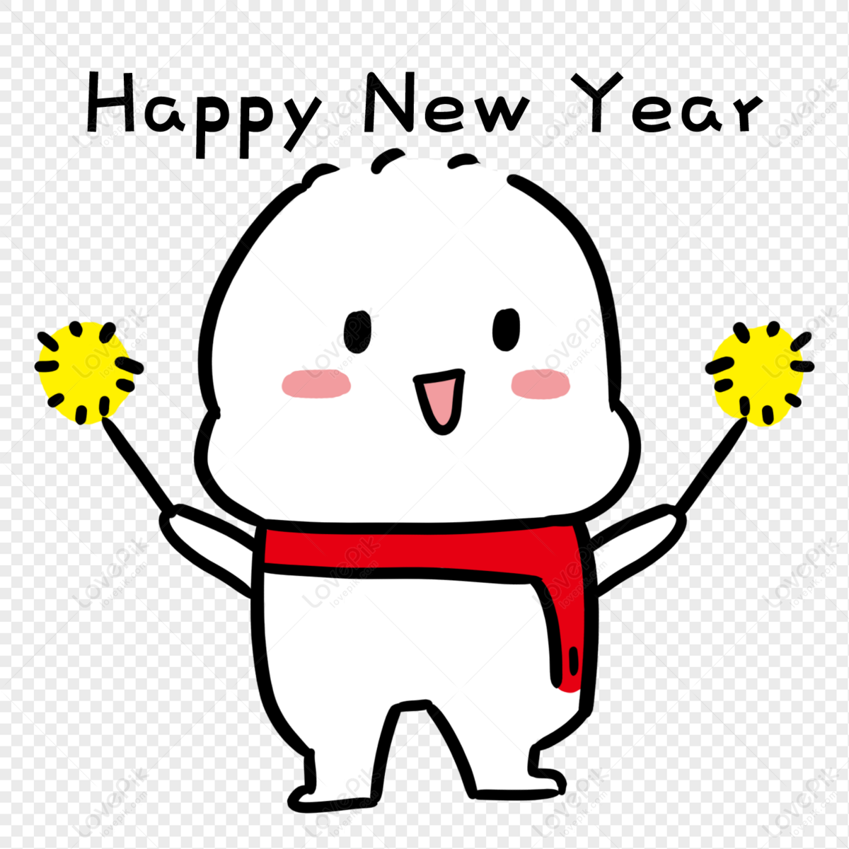 Happy New Year Emoji PNG Picture And Clipart Image For Free Download -  Lovepik | 401660265