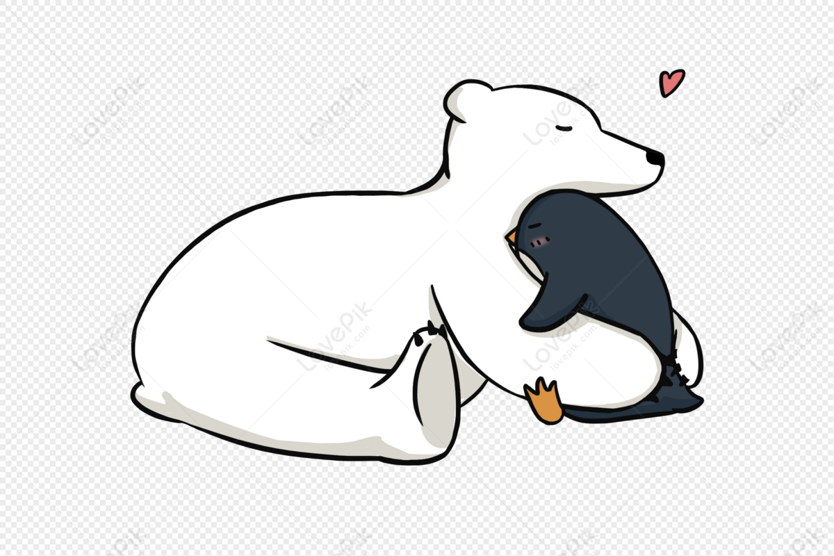 Polar Bear And Penguin Hug PNG Image And Clipart Image For Free Download -  Lovepik | 401635478