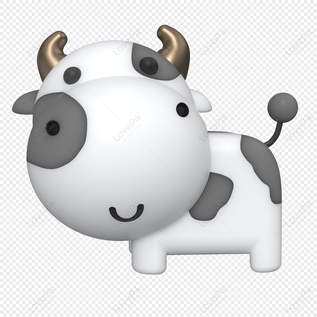 Rhino Modelado Adornos De Vaca De Dibujos Animados PNG Imágenes Gratis -  Lovepik