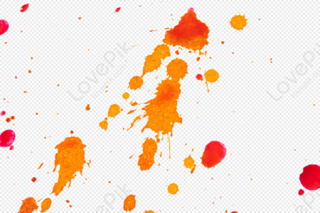 orange paint splash png