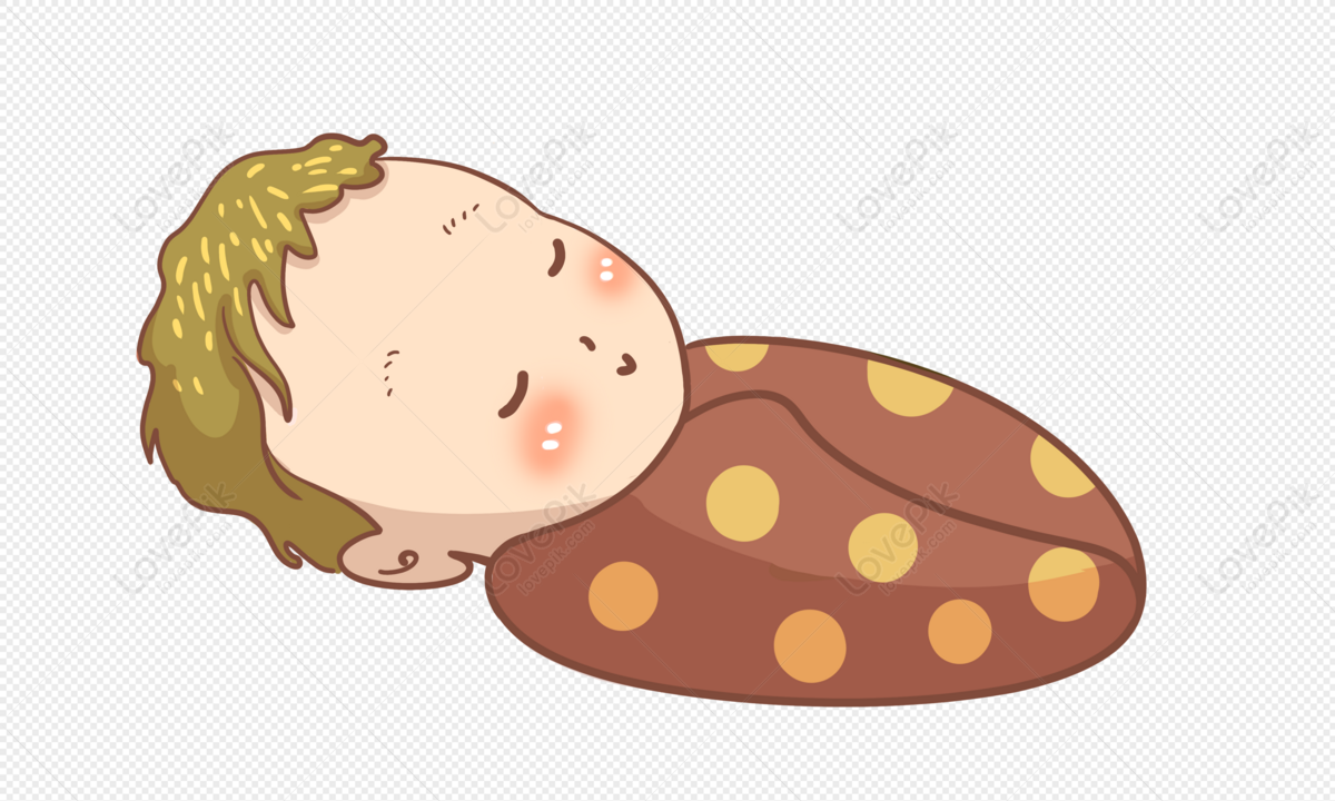 Baby material, baby leaf, baby cartoon, baby sleeping free png