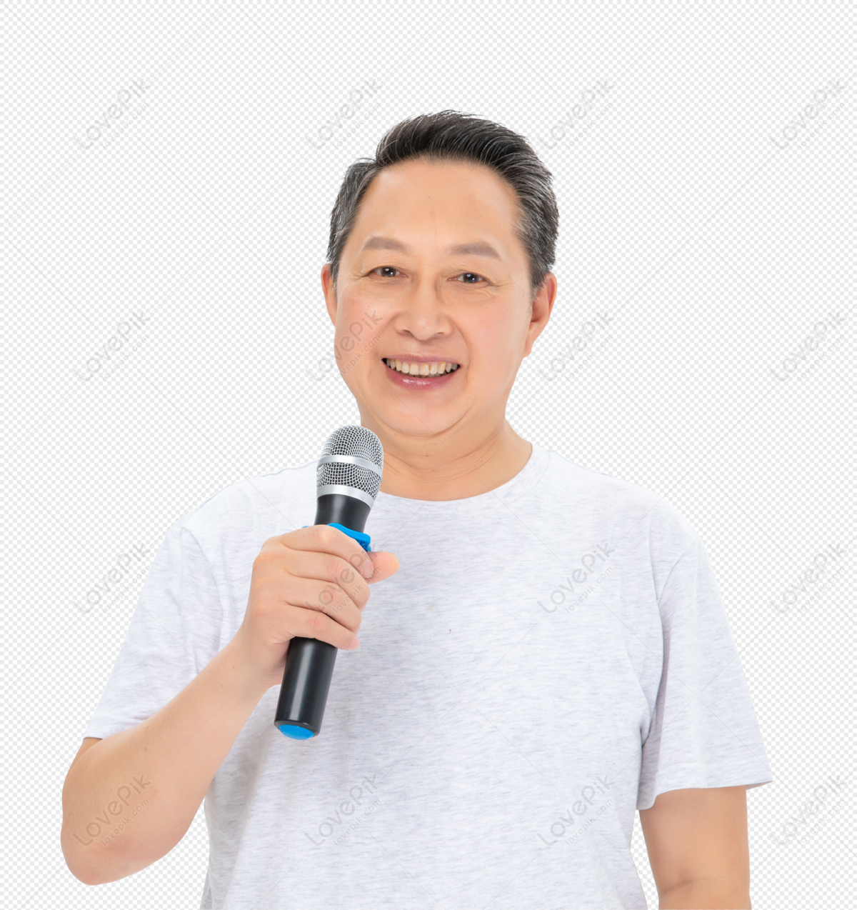 Hình ảnh Ông Già Hát Karaoke PNG Miễn Phí Tải Về - Lovepik