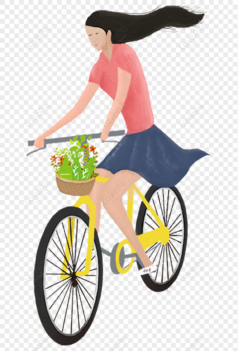 Фото по запросу Женщина на велосипеде