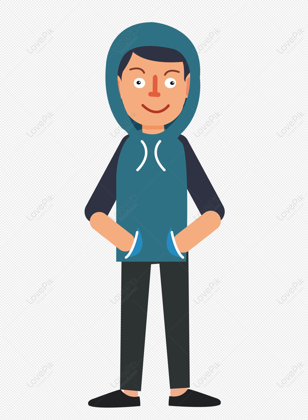 A Boy In A Pocket, Dark Light, Boy Cartoon, Cartoon Light PNG Free ...