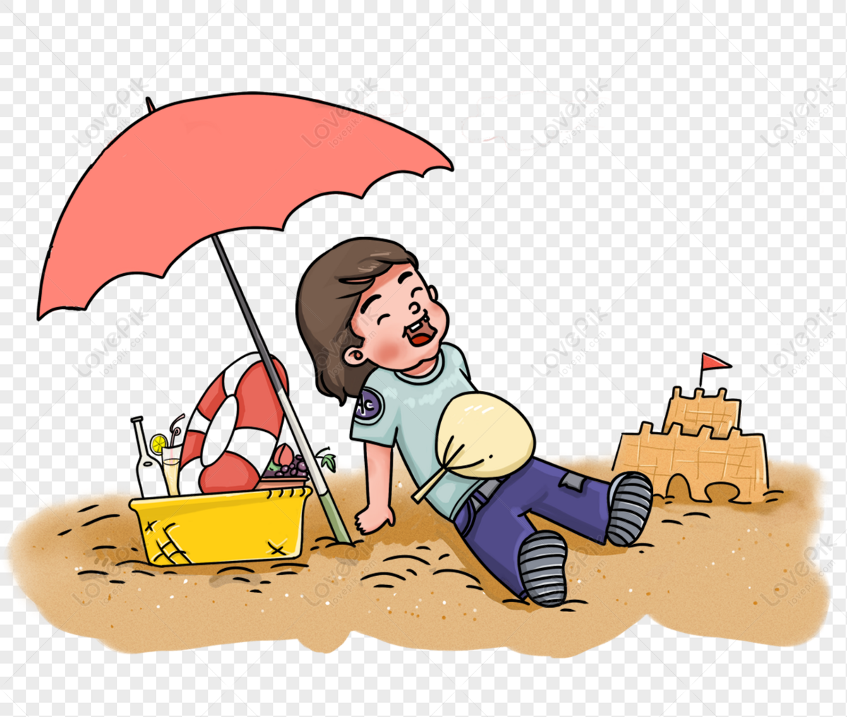 beach boy clipart