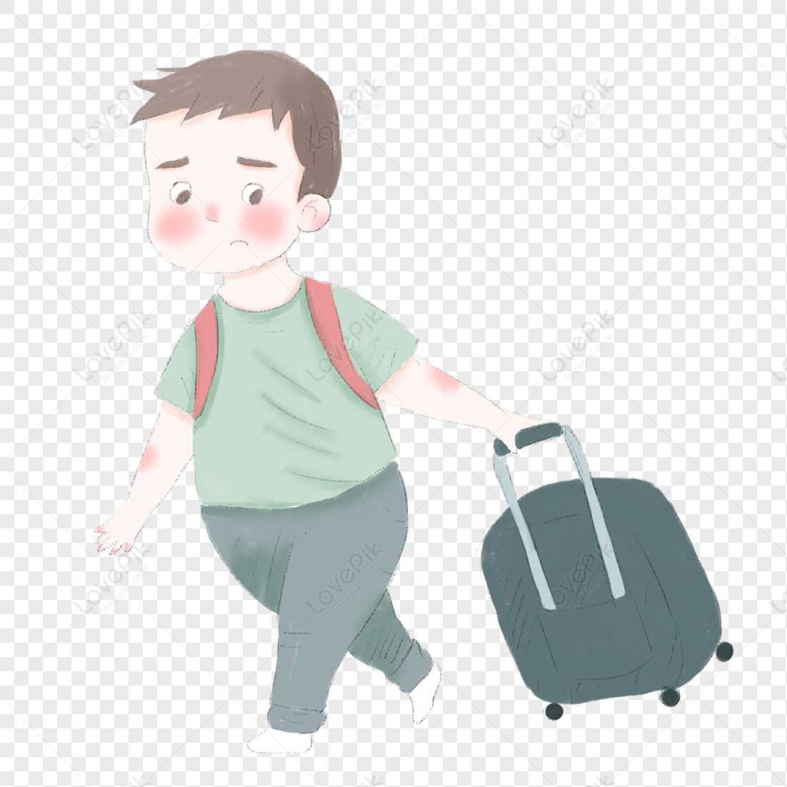 Мальчик тащит отца из тц. Человек с чемоданом рисунок. Мальчик с чемоданом рисунок. Человечек с чемоданом. Мультяшный человек с чемоданом.