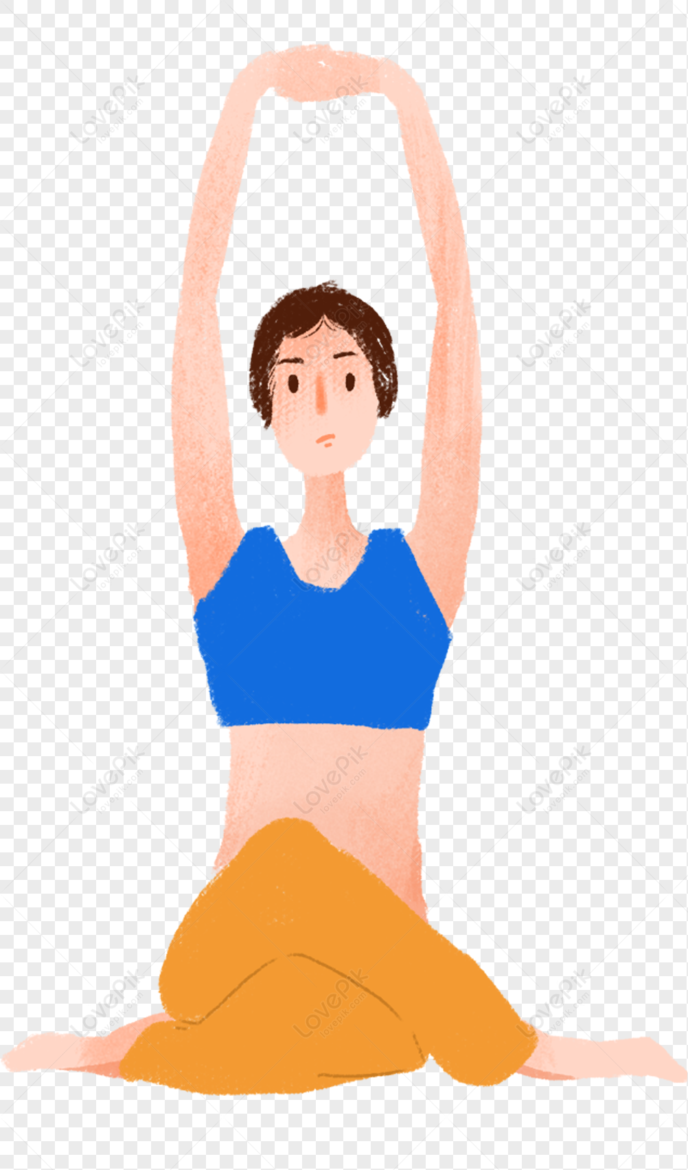 Faceless woman sitting in lotus yoga asana pose. Mental health, emotions  control and personal harmony concept. Time for yourself. Vector flat  illustration, cartoon sport style. 20322298 Vector Art at Vecteezy
