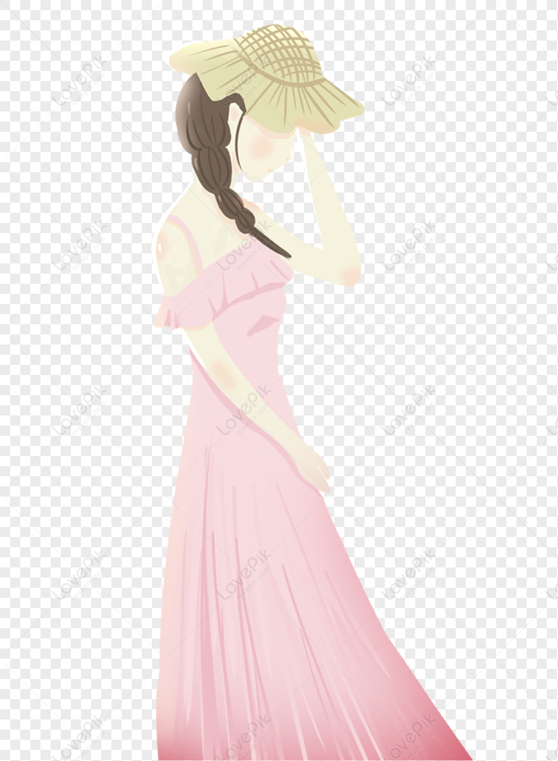 A Girl In A Skirt PNG White Transparent And Clipart Image For Free ...