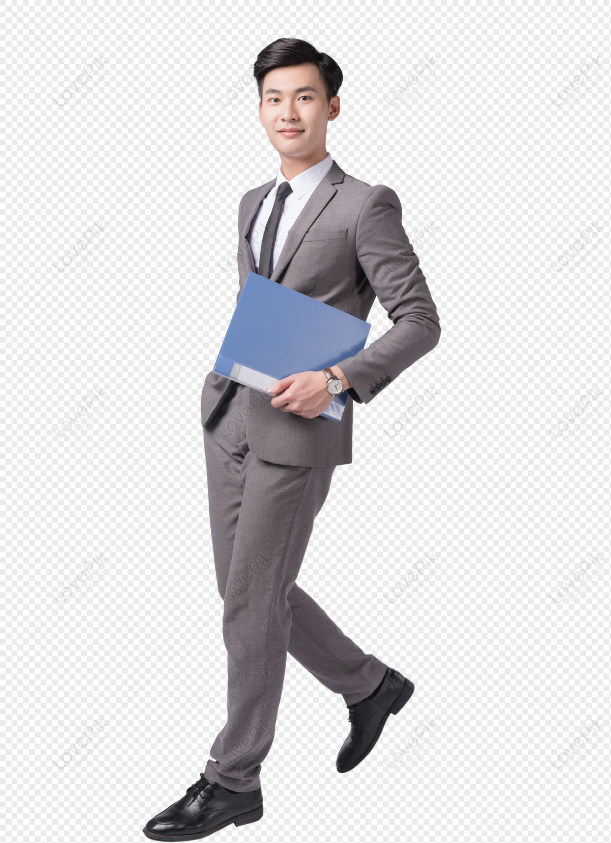 A Picture Of A Business Man With A File. PNG Hd Transparent Image And ...