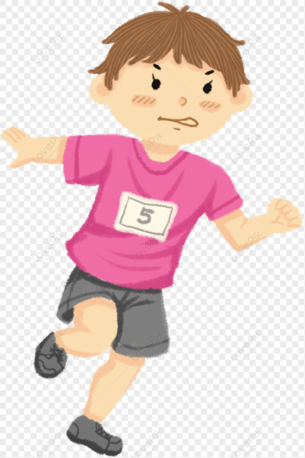 A Running Boy, Cartoon Running, Boy Clipart, Boy Cartoon PNG White ...