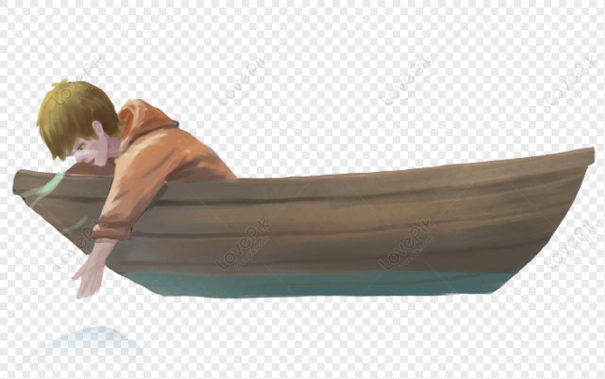 A small boating boy, boy clipart, characters, boys on boat png transparent image