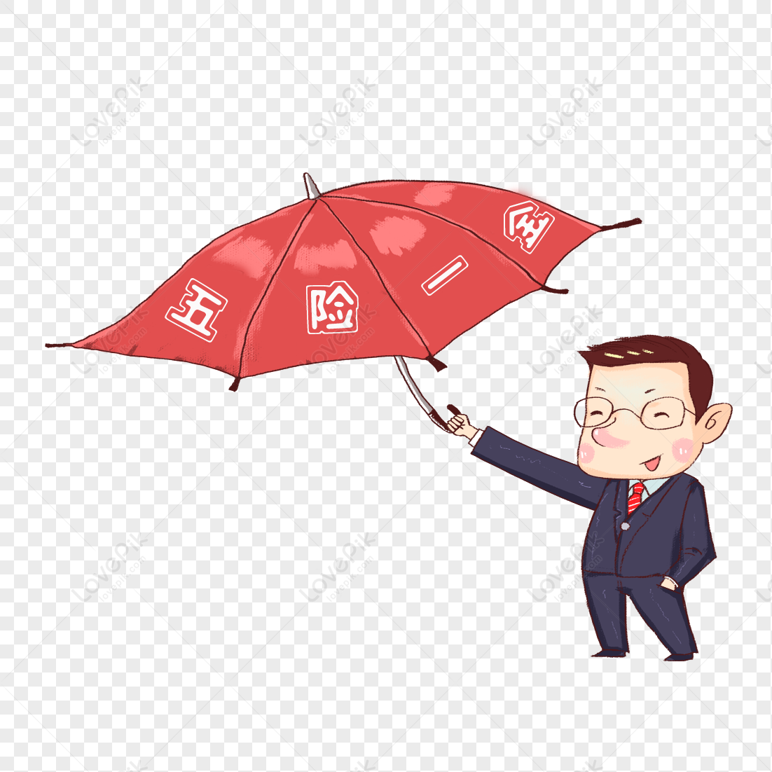 man with umbrella clipart images