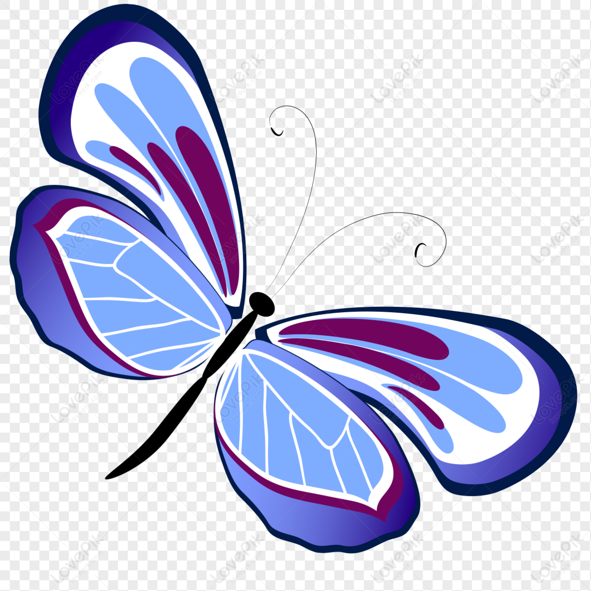 Blue Butterfly PNG Transparent Background And Clipart Image For Free  Download - Lovepik | 400212100