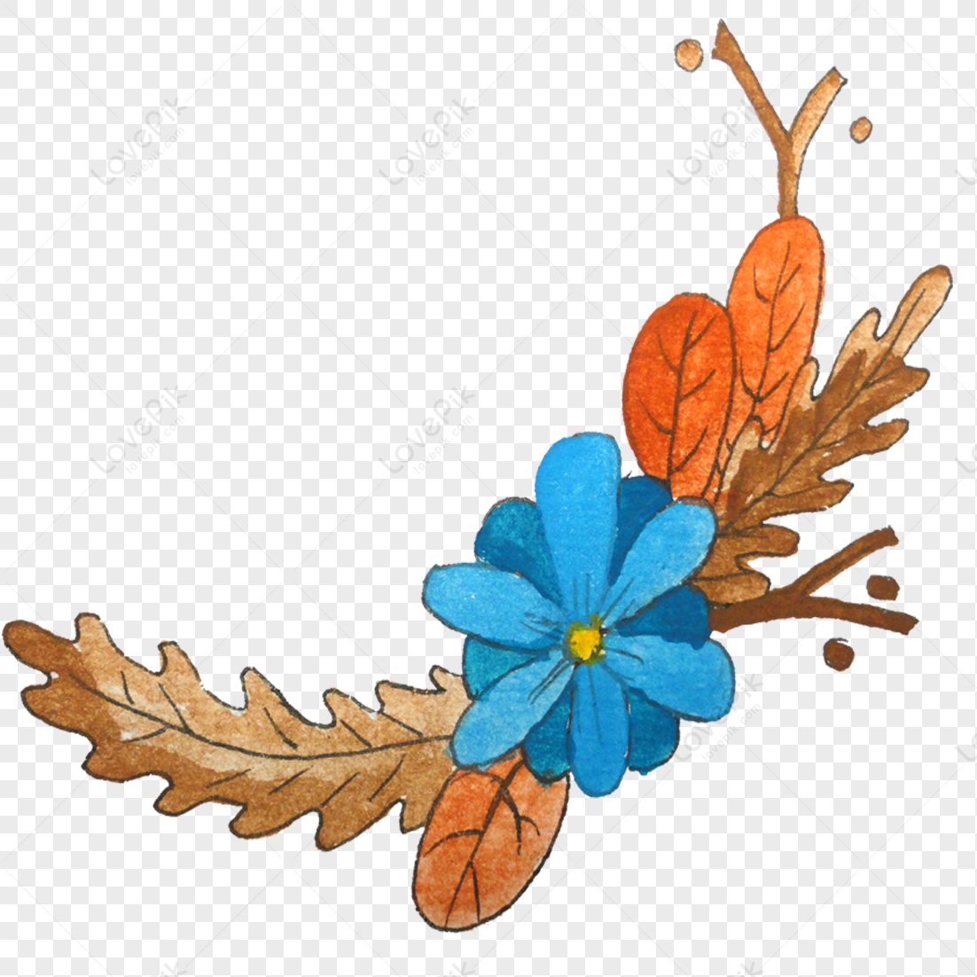 Flores Azules PNG Imágenes Gratis - Lovepik