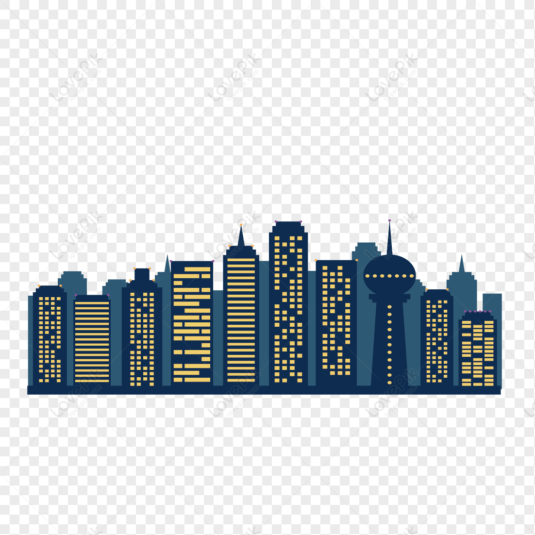 City, city vector, city icon, art city png transparent background
