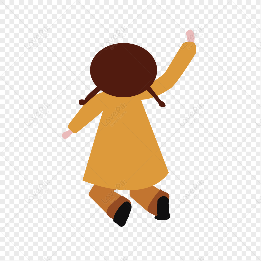 Cute Anime Girl Character, Dark Girl, Brown Girl, Girl Vector PNG Free ...