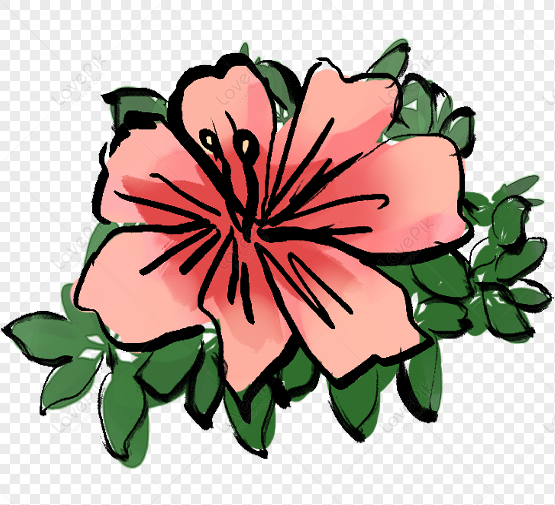 Cute Drawn Flowers Materials Free PNG And Clipart Image For Free ...