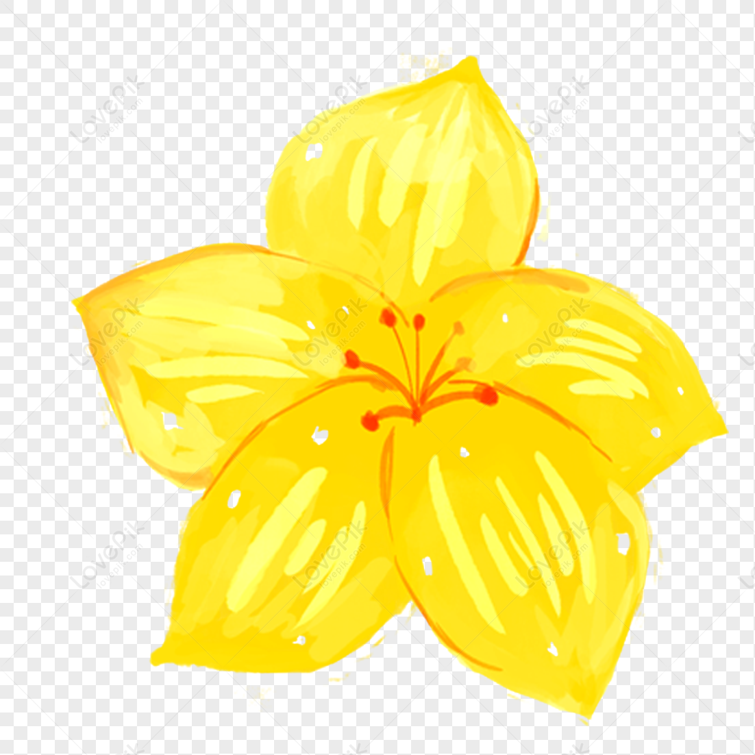 Hand Painted Flower Design Image PNG Transparent And Clipart Image For ...
