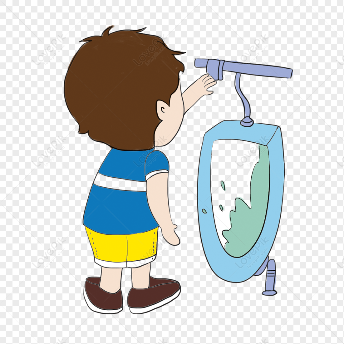 to wash oneself clipart of children