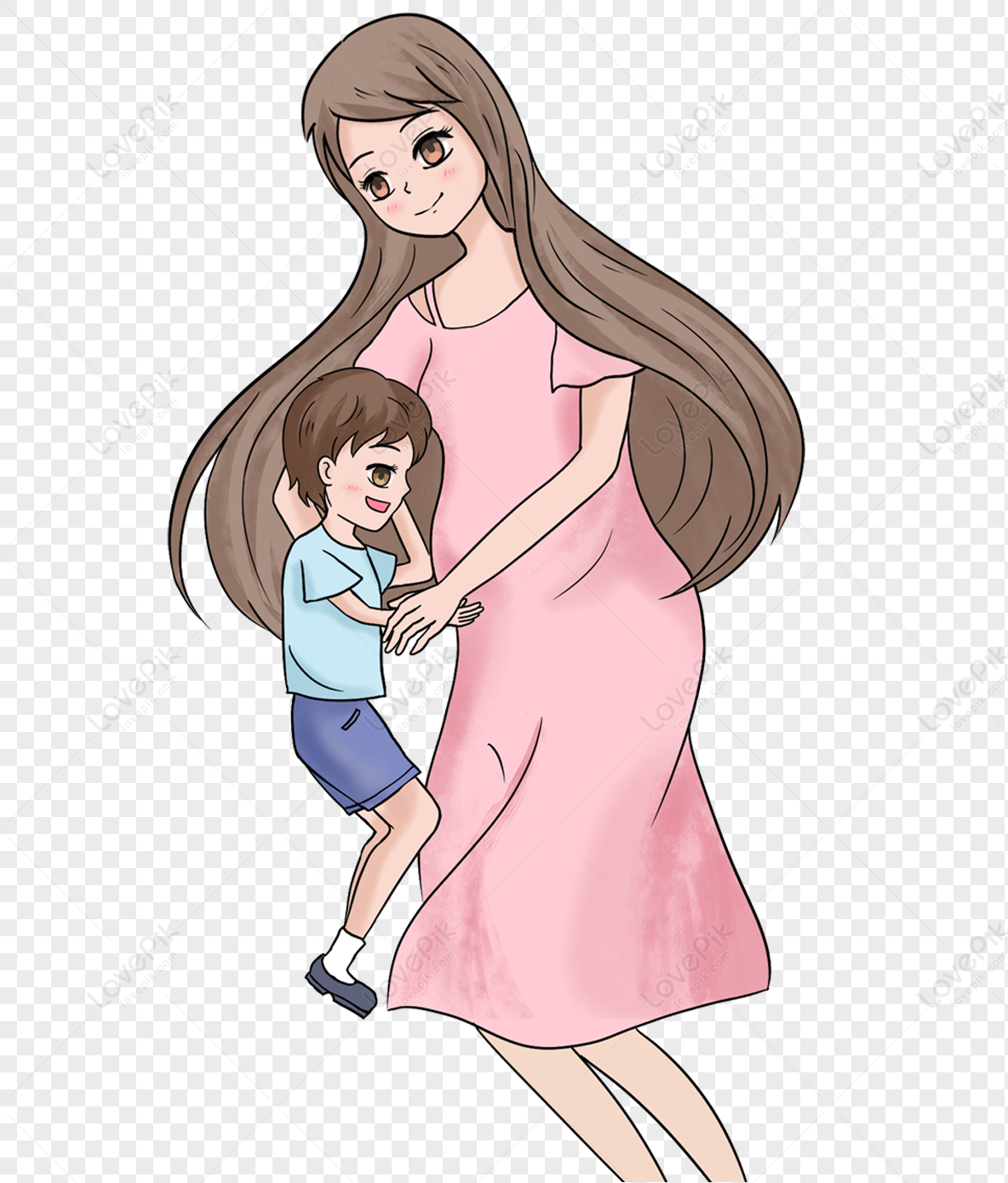 Mother And Son Free PNG And Clipart Image For Free Download - Lovepik |  400223309