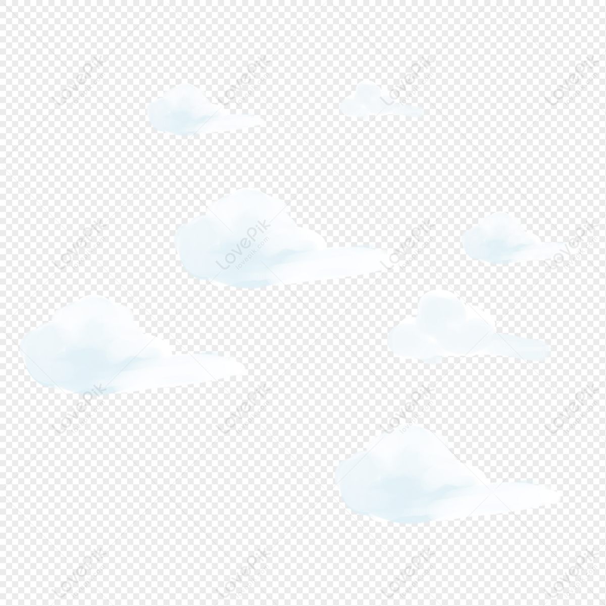 Painted Cloud Illustration PNG Image And Clipart Image For Free ...