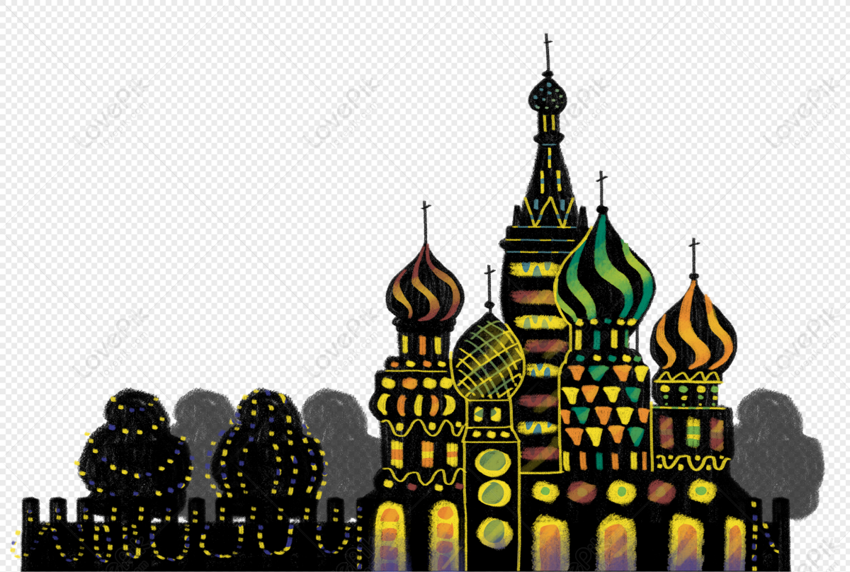 Russian Architecture Dark Yellow Black Yellow Dark Sky Png Image And Clipart Image For Free