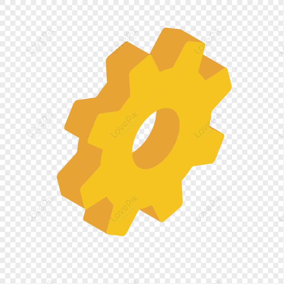 Spare Parts, Gear Icon, Dark Yellow, Icon Machine PNG Transparent ...