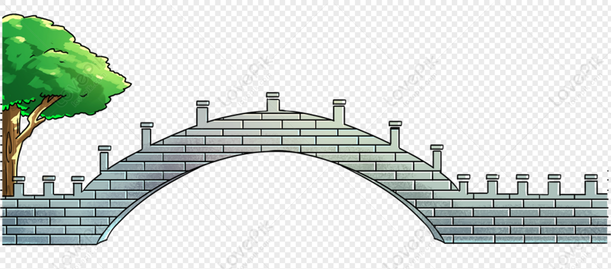 stone bridge clipart
