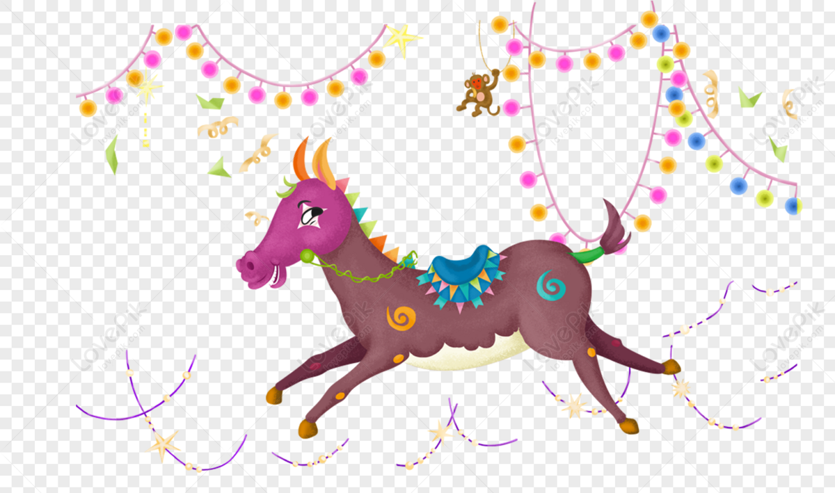 birthday pony clipart