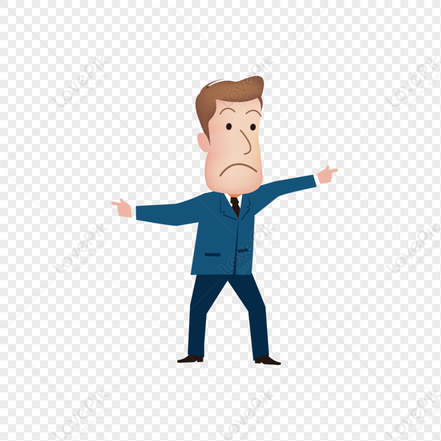 Character Png, Character Gesture, Cartoon Character, Businessman ...