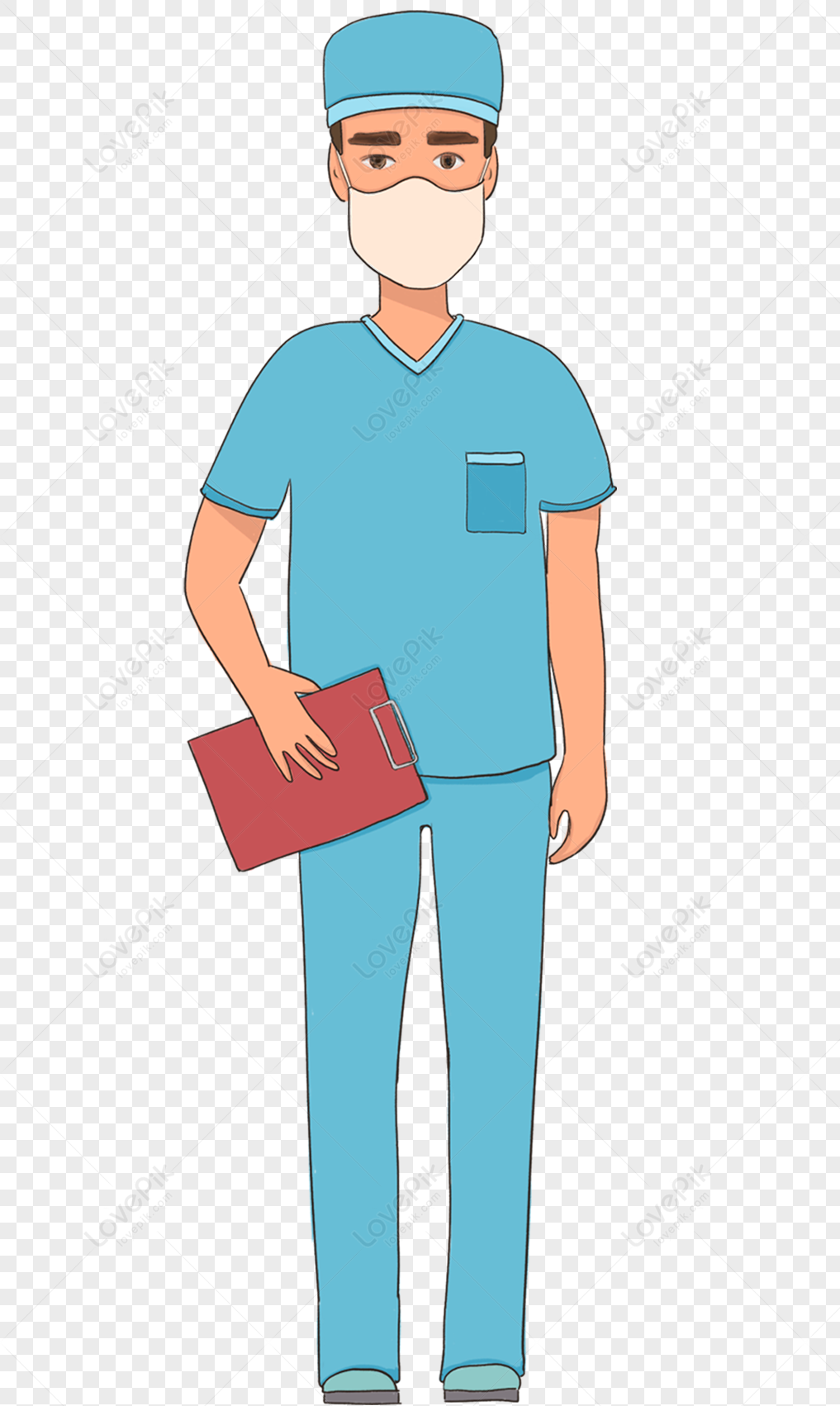 Doctor, Art Clipart, Light Red, Medical Personnel PNG Image And Clipart ...