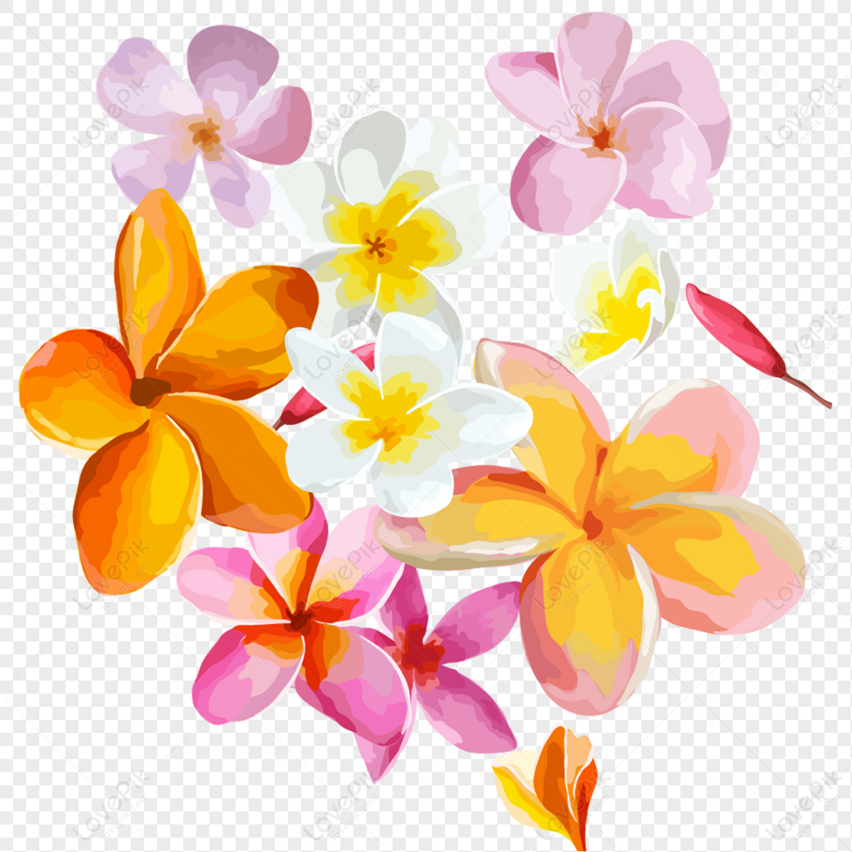 Material De Flores Pintadas à Mão PNG Imagens Gratuitas Para Download -  Lovepik