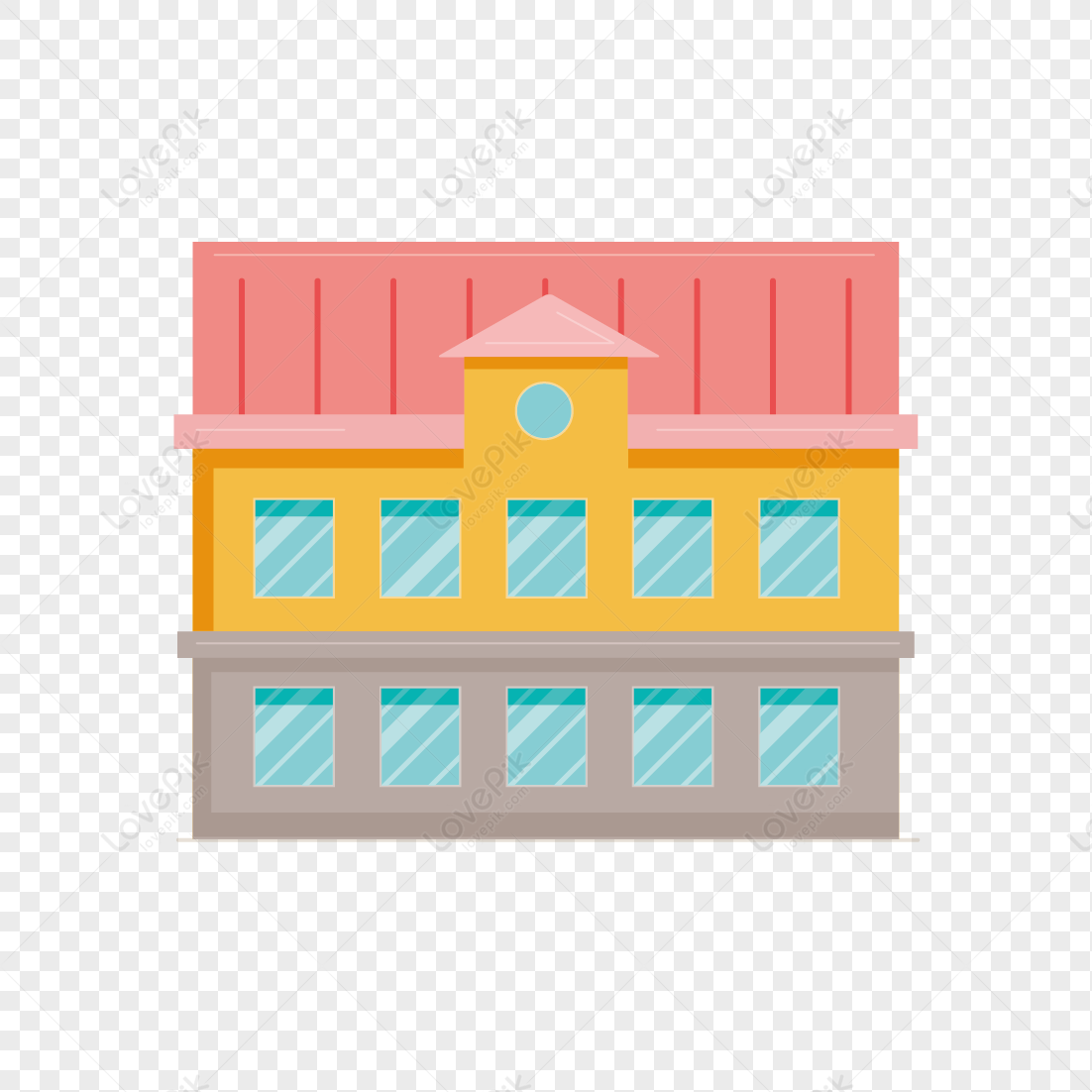 House, Flat House, House Icon, Colorful House PNG Free Download And ...