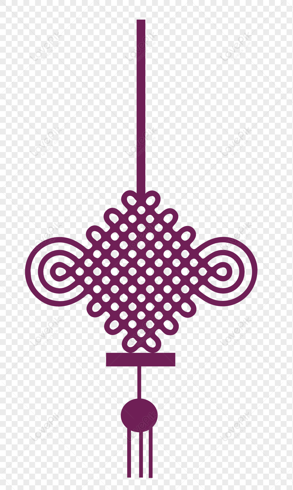 noeud violet png