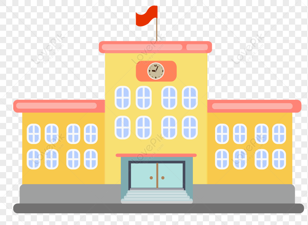 Academic Building, Art Building, Building Cartoon, Building PNG Picture ...