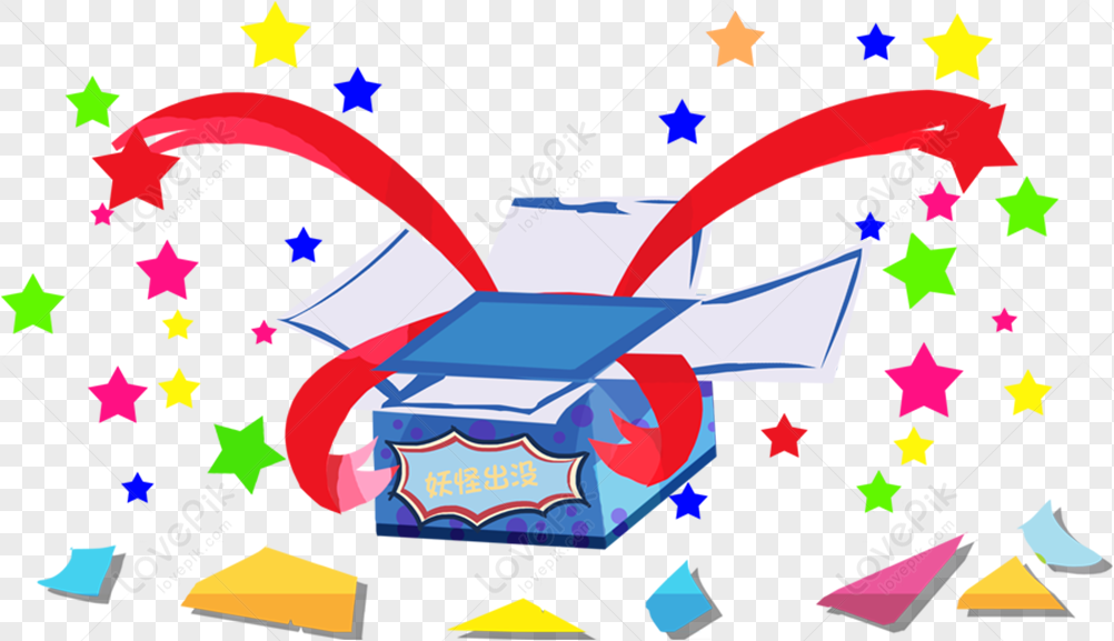 Flat style april fools day with box gift. April fools day background  5179596 Vector Art at Vecteezy