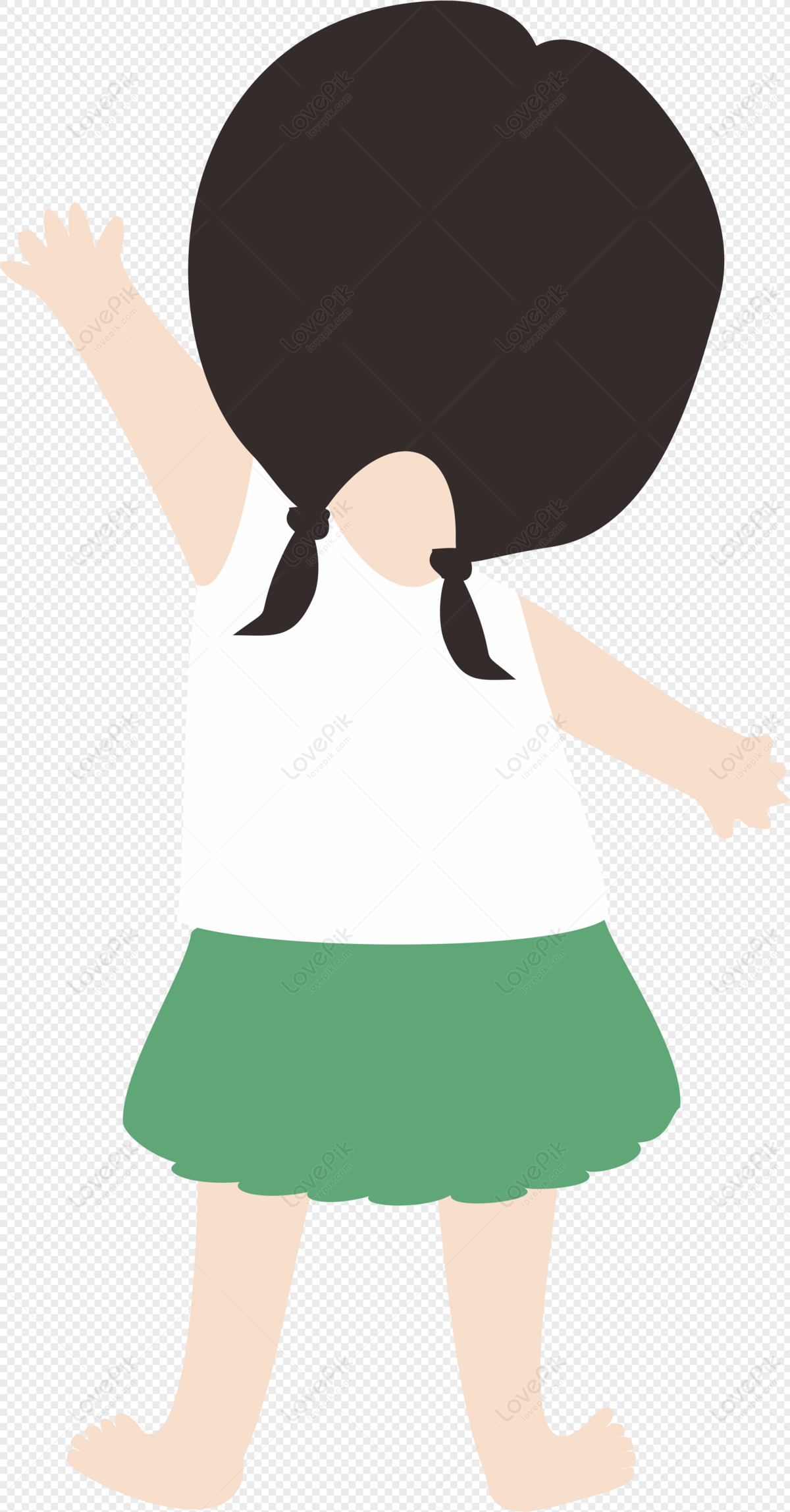 Girls Back, Brown Girl, Girl Vector, Brown Dark PNG Hd Transparent Image  And Clipart Image For Free Download - Lovepik