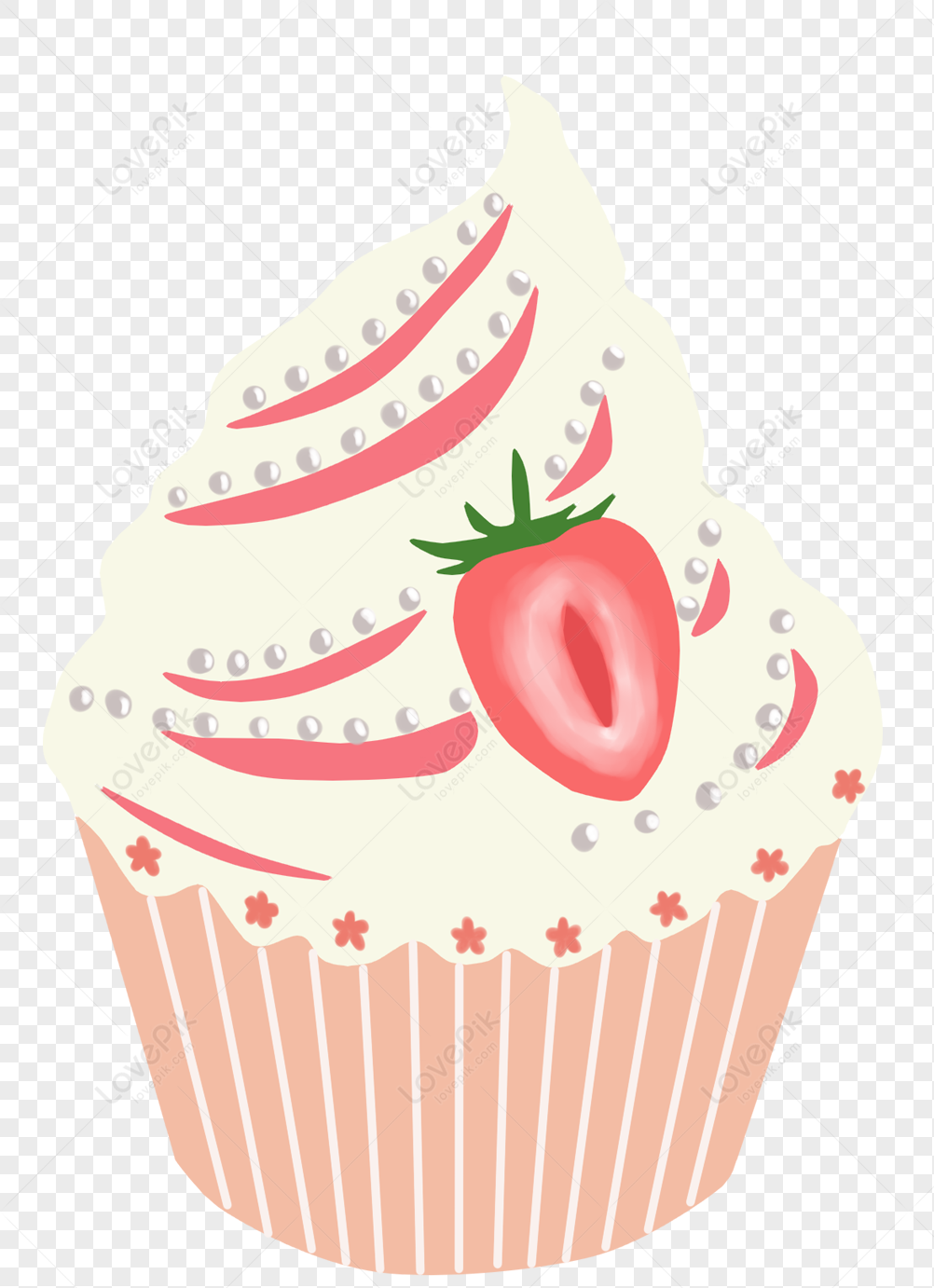 Gateau Fraise, Light White, Light Pink, Light Lines PNG Hd Transparent ...