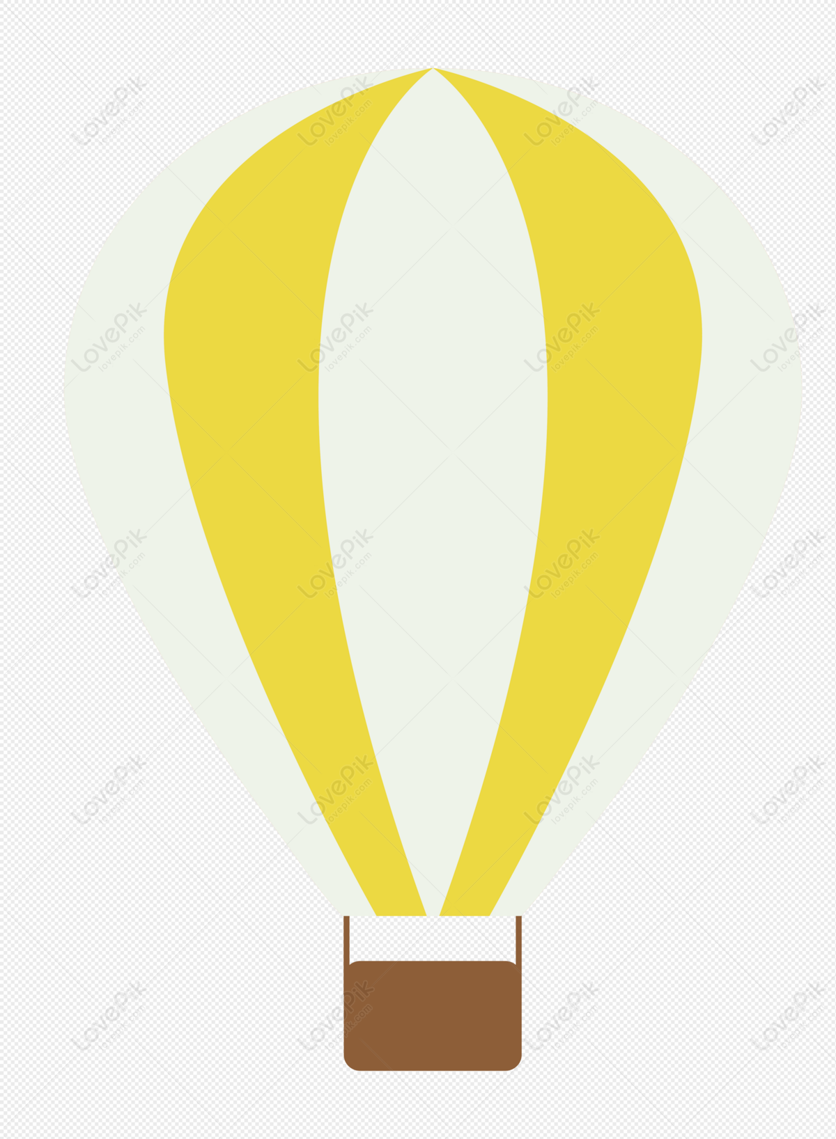 yellow hot air balloon clip art