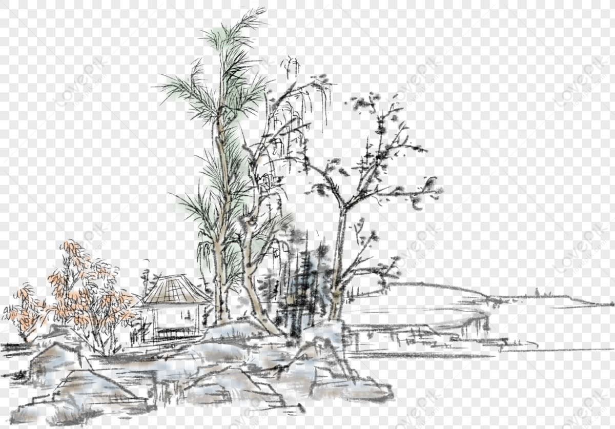 Landscape Sketch PNG Images With Transparent Background | Free Download On  Lovepik