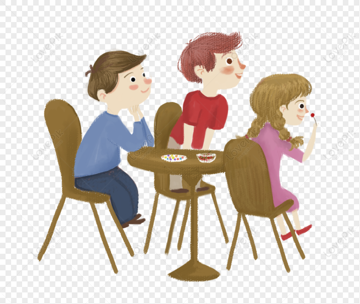 Little Buddy Sitting Together Free PNG And Clipart Image For Free Download  - Lovepik | 400347139