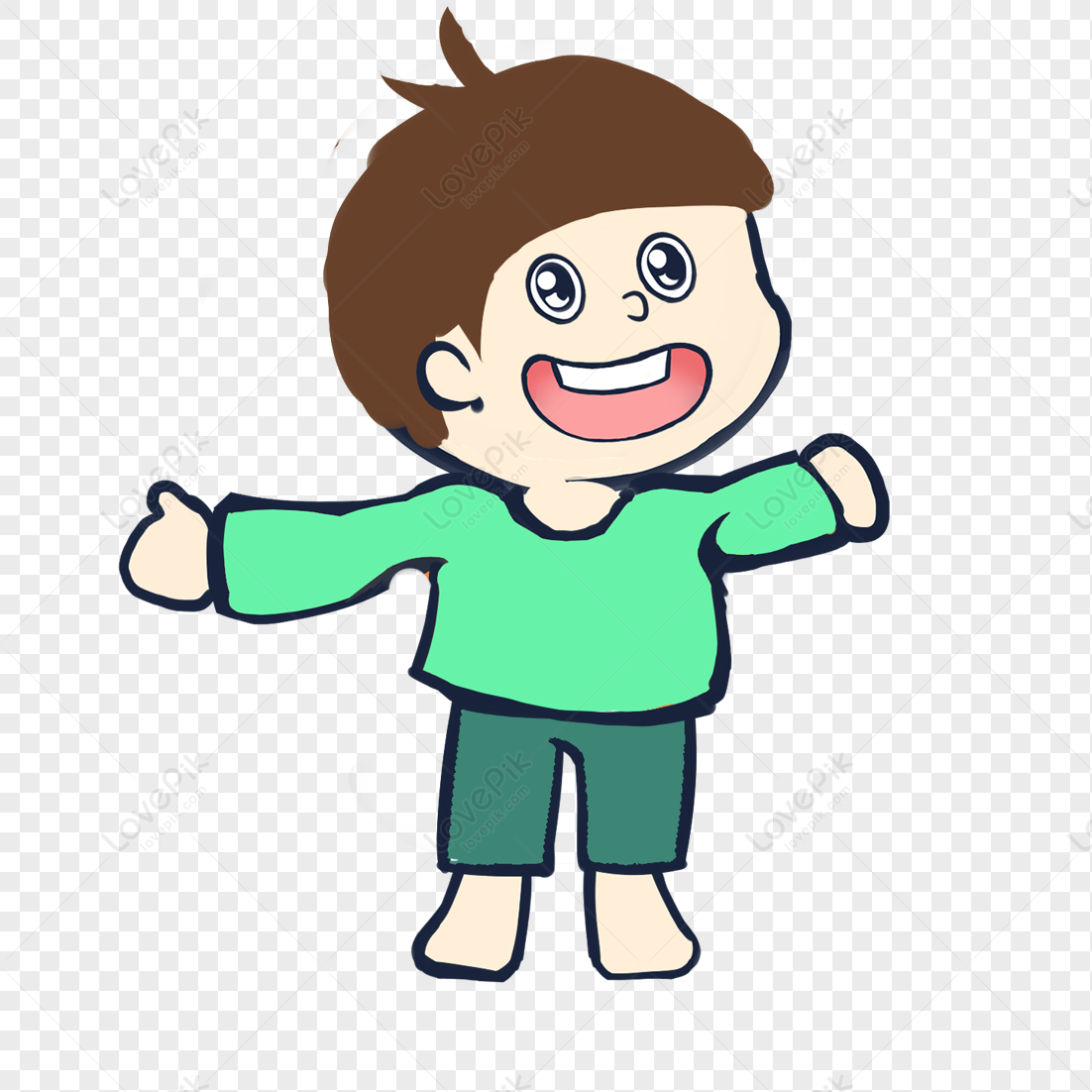 Cartoon Cute Children Material Free PNG And Clipart Image For Free ...