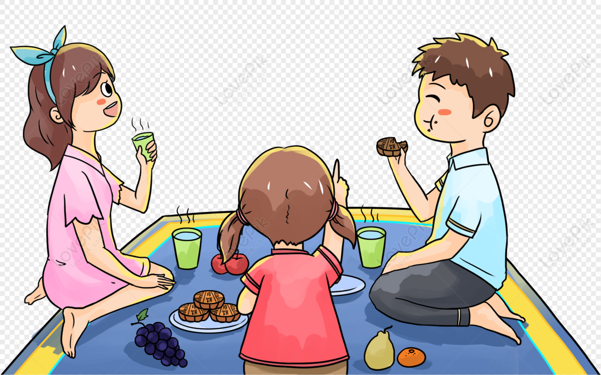 family helping others clipart